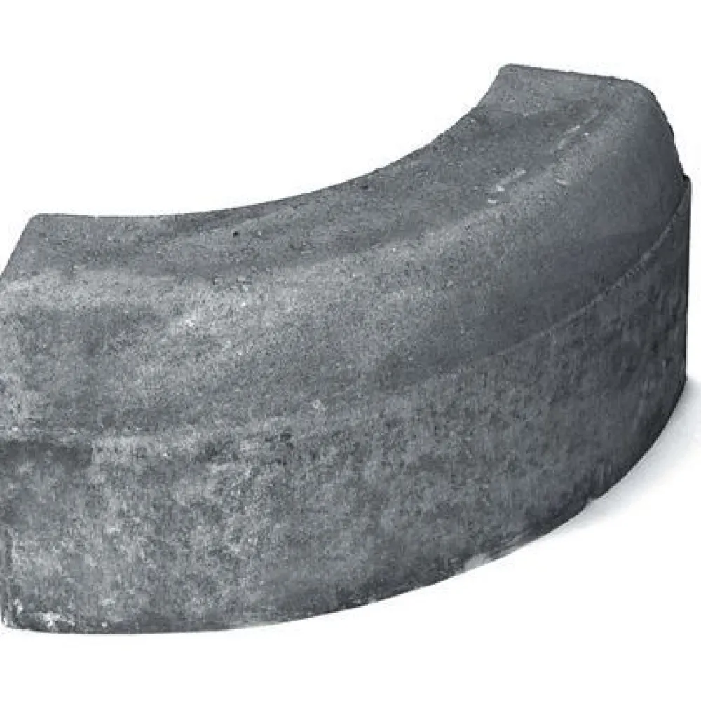 Online Rudus Upotettava reunakivi H8 kaarre R500 kupera 780x170x300 mm sileä harmaa