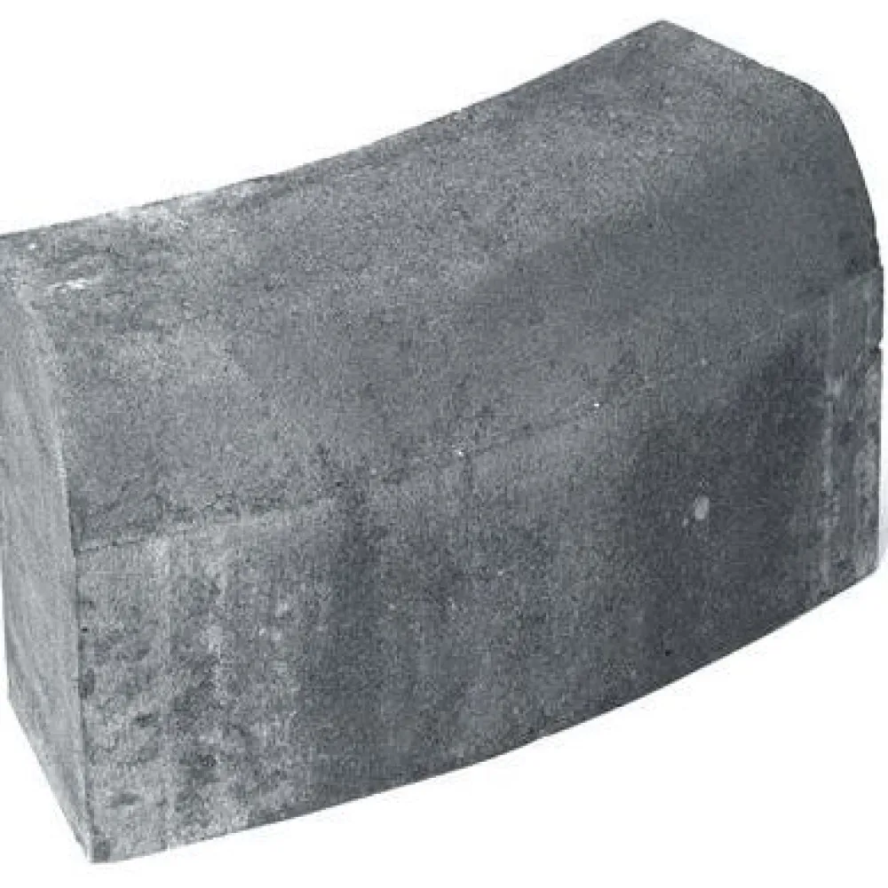 Rudus Upotettava reunakivi H14 kaarre R1000 kupera 523x170x300 mm sileä harmaa