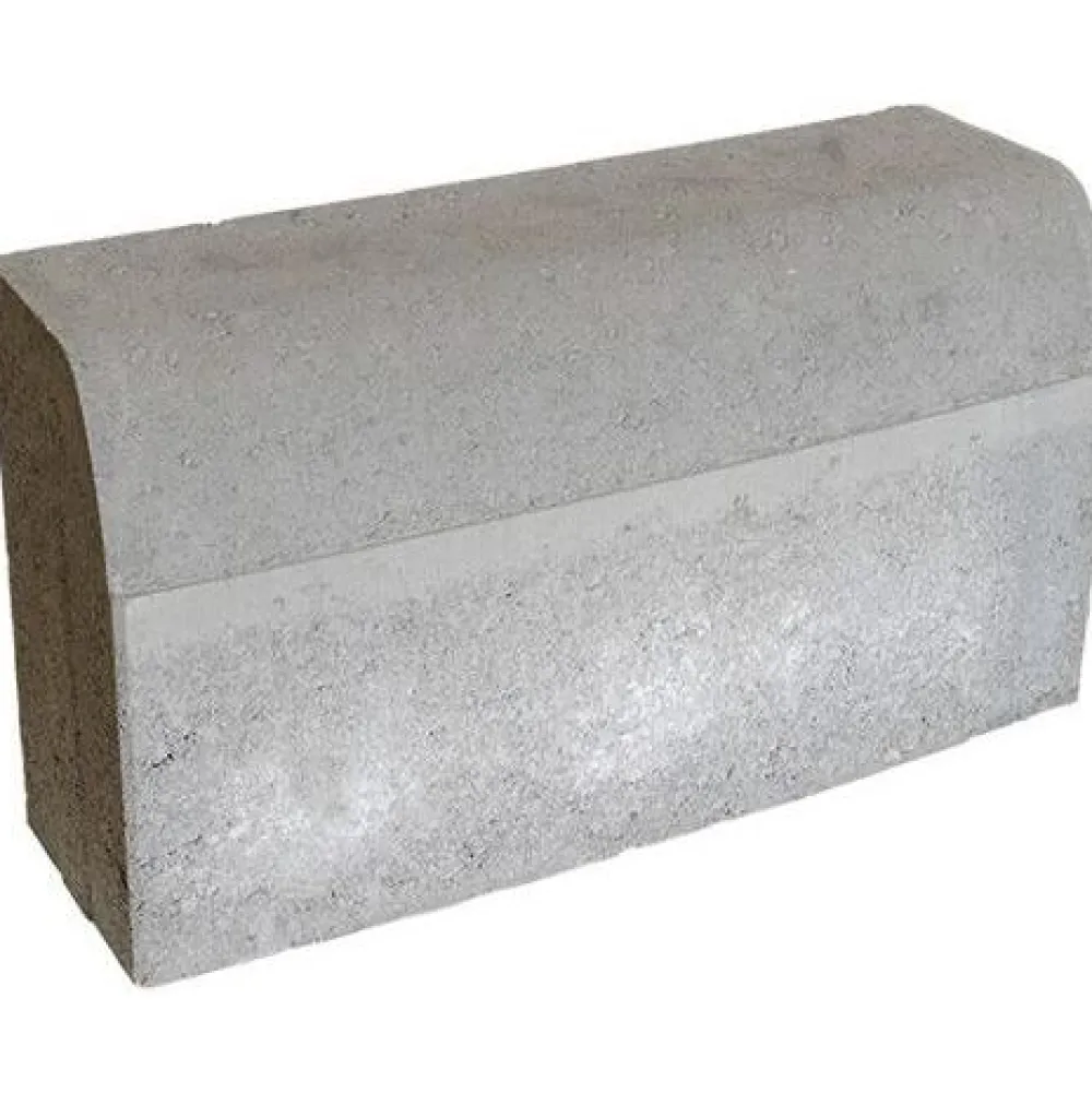 Clearance Rudus Upotettava reunakivi H4 kaarre R4500 kupera 560x170x300 mm sileä harmaa