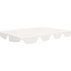 Sale FinePRICE Vaihtokatos puutarhakeinuun valkoinen 192x147 cm 270 g/m²