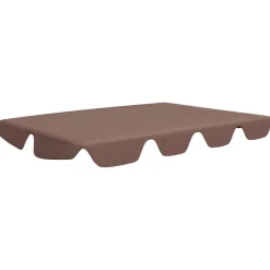 Discount FinePRICE Vaihtokatos puutarhakeinuun ruskea 192x147 cm 270 g/m²