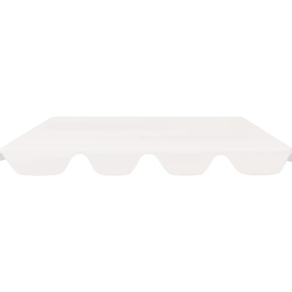 Outlet FinePRICE Vaihtokatos puutarhakeinuun valkoinen 226x186 cm 270 g/m²