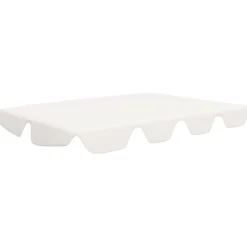 Outlet FinePRICE Vaihtokatos puutarhakeinuun valkoinen 226x186 cm 270 g/m²