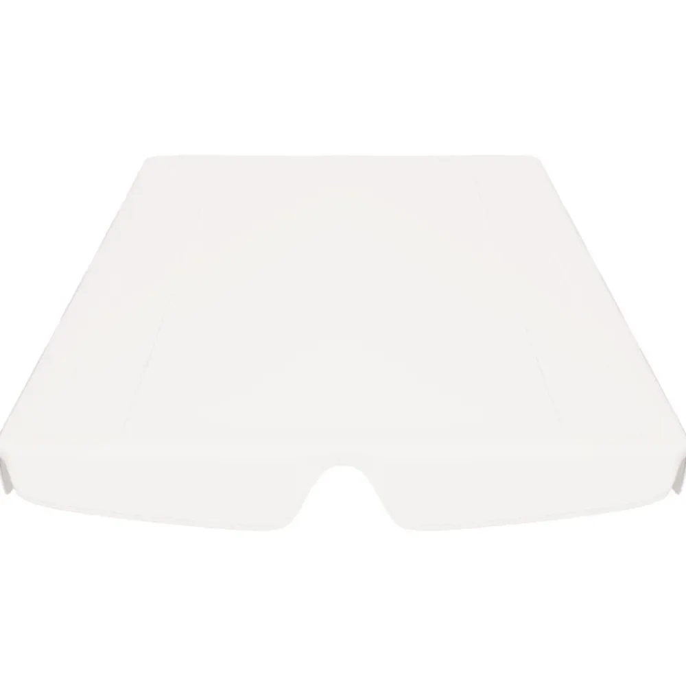 Outlet FinePRICE Vaihtokatos puutarhakeinuun valkoinen 226x186 cm 270 g/m²
