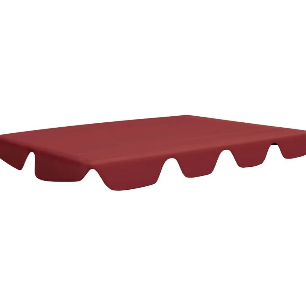 Hot FinePRICE Vaihtokatos puutarhakeinuun viininpunainen 192x147 cm