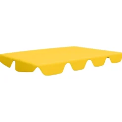 Clearance FinePRICE Vaihtokatos puutarhakeinuun keltainen 192x147 cm 270 g/m²