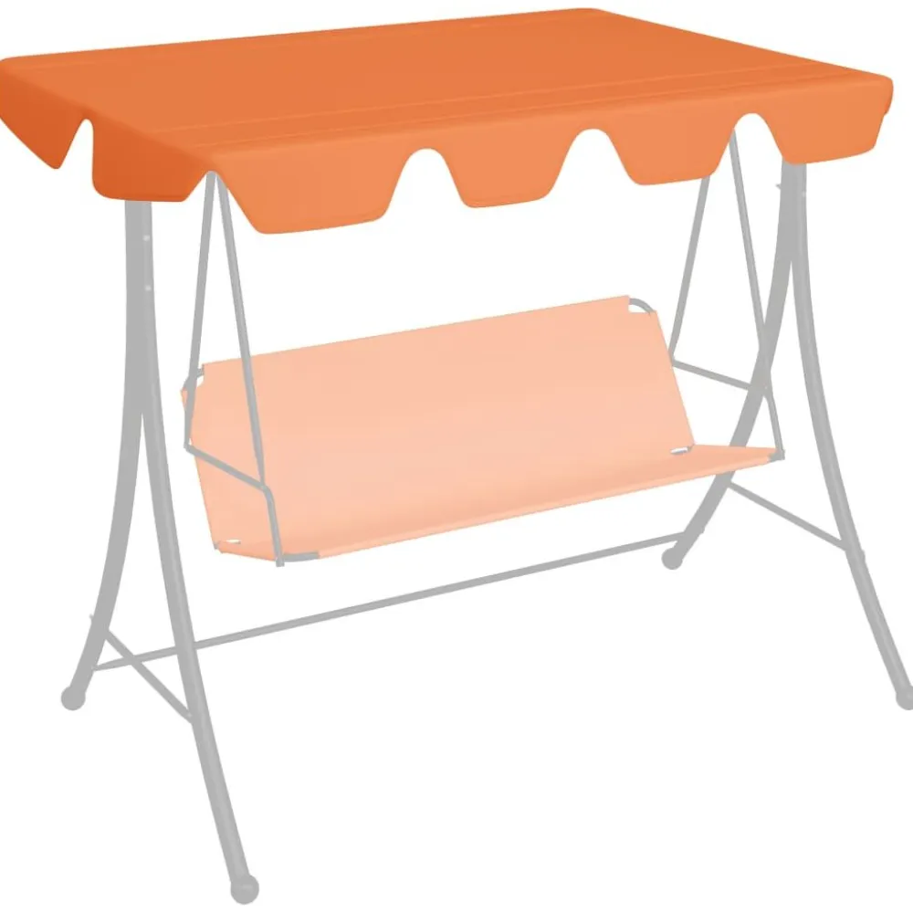 Online FinePRICE Vaihtokatos puutarhakeinuun oranssi 192x147 cm 270 g/m²
