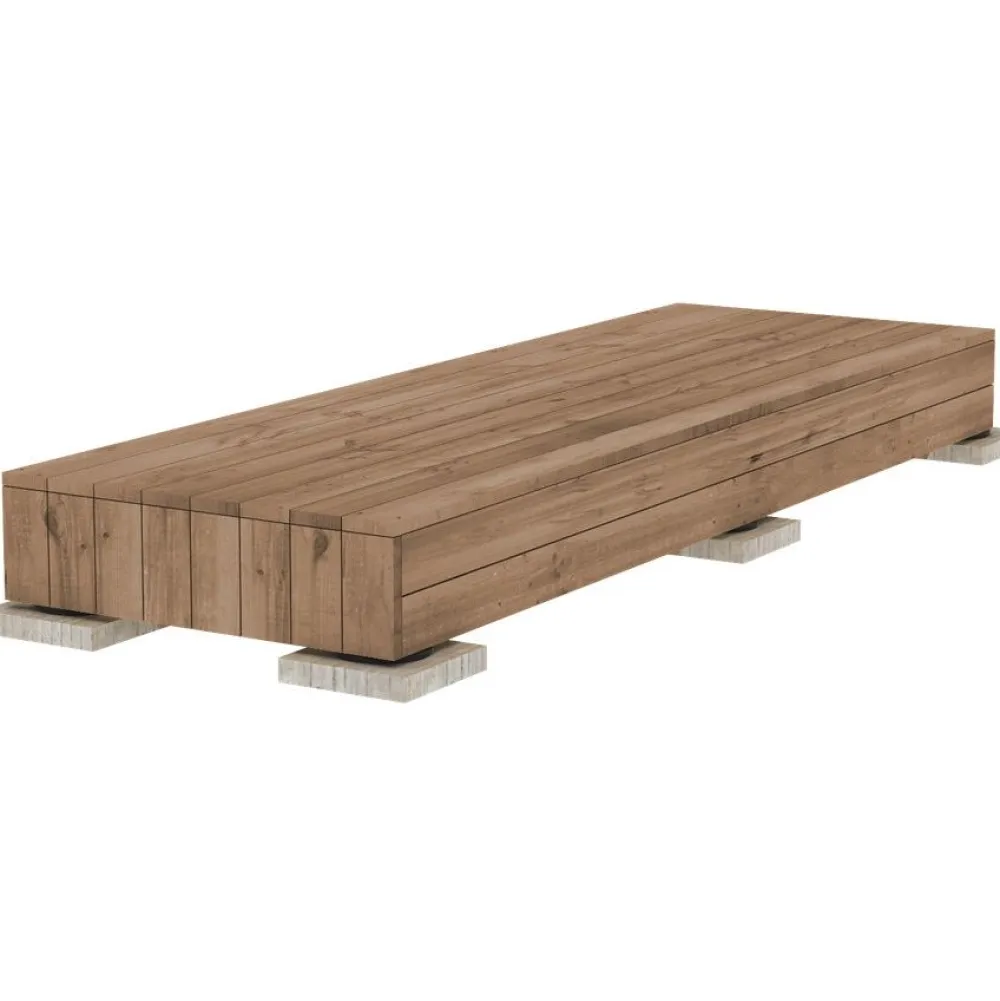 Best PatioNord Valmisterassi PatioN°rd Aava, 1x3m, kestopuu