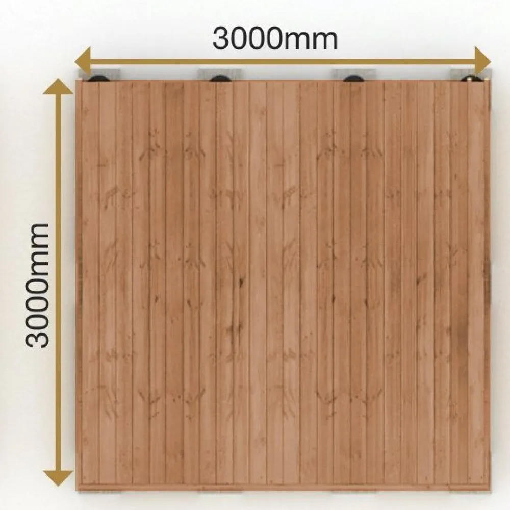 Sale PatioNord Valmisterassi PatioN°rd Havu, 3x3m, kestopuu