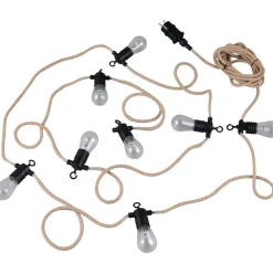 Hot Trio Valoketju LED Ember 6m musta/luonnollinen väri