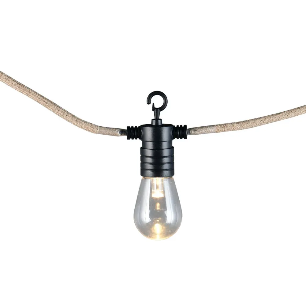 Hot Trio Valoketju LED Ember 6m musta/luonnollinen väri