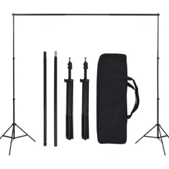 Sale FinePRICE Valokuvastudiosarja softbox-valot ja taustakankaat