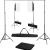 Best FinePRICE Valokuvastudiosarja 6 softbox-valoilla ja taustakankaalla