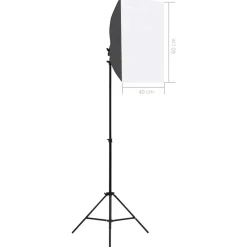 Best FinePRICE Valokuvastudiosarja 6 softbox-valoilla ja taustakankaalla