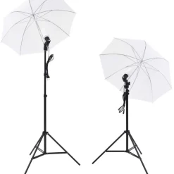 Clearance FinePRICE Valokuvastudiosetti 5 värillistä taustaa ja 2 softboxia