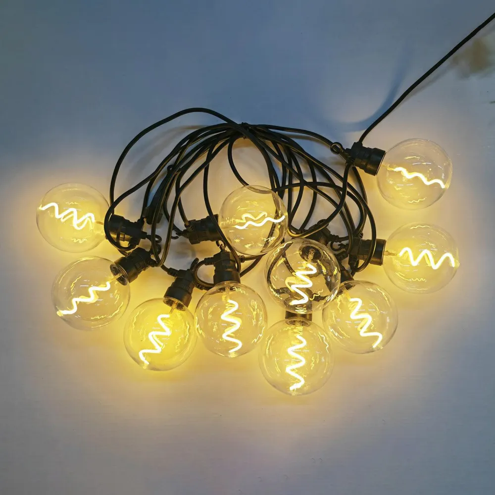 Clearance Home4you Valosarja TWIST 10 LED-polttimoa/4,5 m, lämmin valkoinen valo