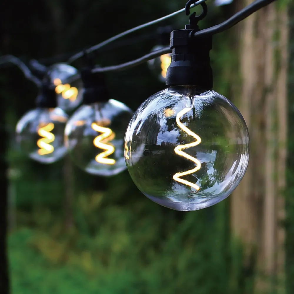 Clearance Home4you Valosarja TWIST 10 LED-polttimoa/4,5 m, lämmin valkoinen valo