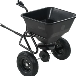 Clearance FinePRICE Vedettävä suolan levitin pvc ja teräs 125x74x79 cm 45 l