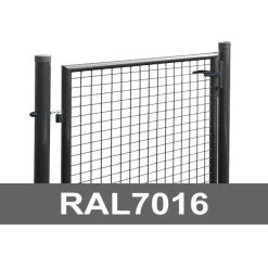 Outlet AB Polar Verkkoaidan käyntiportti , korkeus 100, leveys 150cm, harmaa