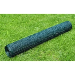 Best FinePRICE Verkkoaita galvanoitu teräs kuusikulmiokuvio 1x25m vihreä