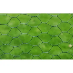 Best FinePRICE Verkkoaita galvanoitu teräs kuusikulmiokuvio 1x25m vihreä