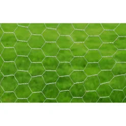 Best FinePRICE Verkkoaita galvanoitu teräs kuusikulmiokuvio 1x25m hopea