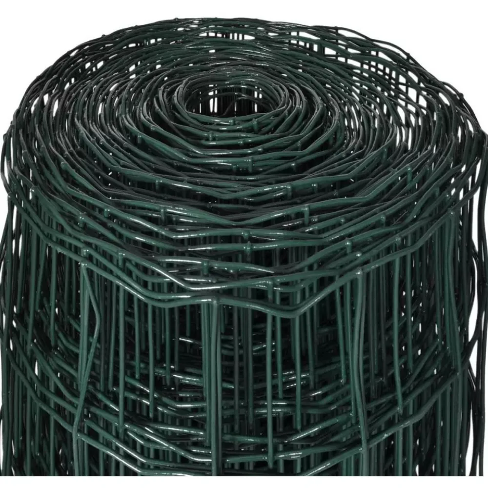 Best FinePRICE Verkkoaita teräs silmäkoko 100x100mm 25x1.2m vihreä