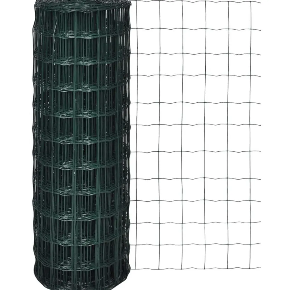 Online FinePRICE Verkkoaita teräs silmäkoko 76x63mm 10x1.5m vihreä