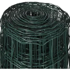 Clearance FinePRICE Verkkoaita teräs silmäkoko 76x63mm 25x1.0m vihreä
