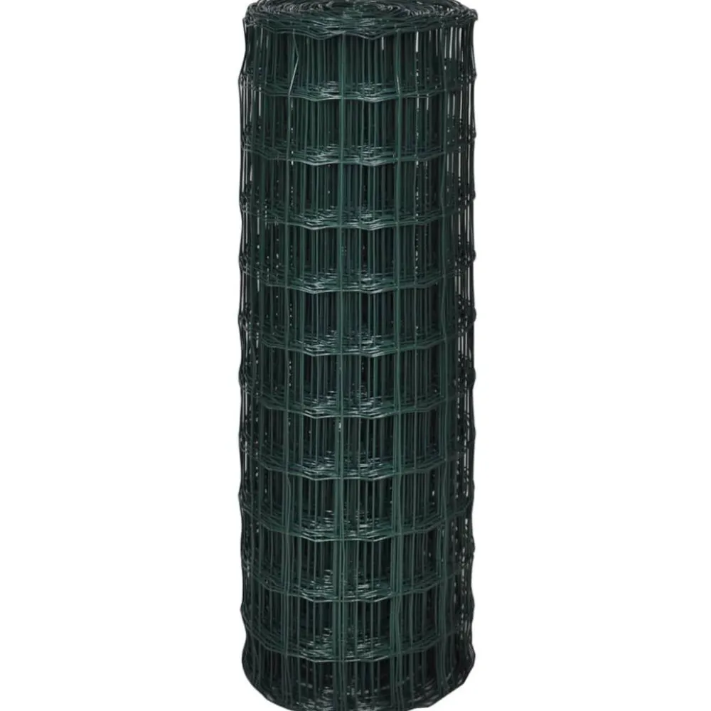 Clearance FinePRICE Verkkoaita teräs silmäkoko 76x63mm 25x1.0m vihreä