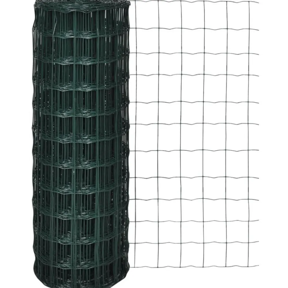Discount FinePRICE Verkkoaita teräs silmäkoko 76x63mm 25x0.8m vihreä