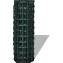 Discount FinePRICE Verkkoaita teräs silmäkoko 100x100mm 10x1.5m vihreä