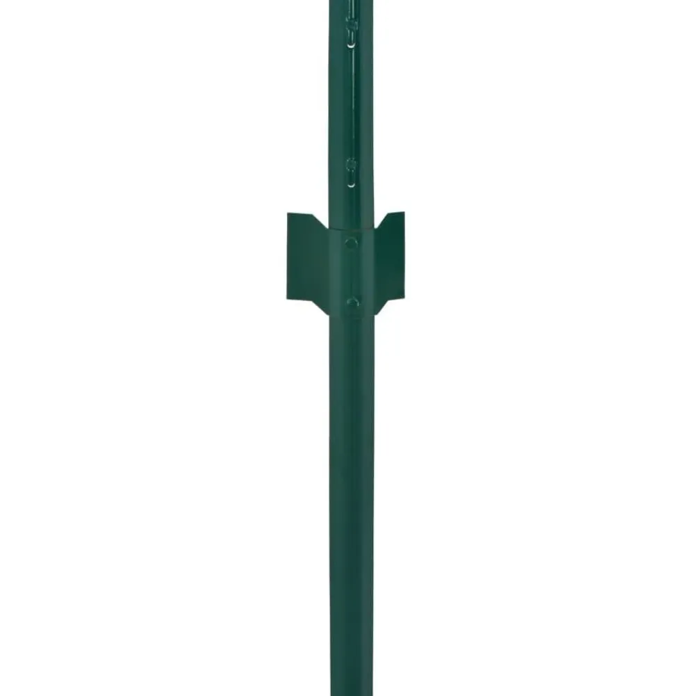 New FinePRICE Verkkoaita tolpilla teräs 25x0.5m silmäkoko 13mm vihreä
