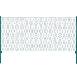 New FinePRICE Verkkoaita tolpilla teräs 25x1m silmäkoko 25mm vihreä