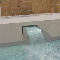 Hot FinePRICE Vesiputous led-valoilla 304 ruostumaton teräs 30x34x14 cm