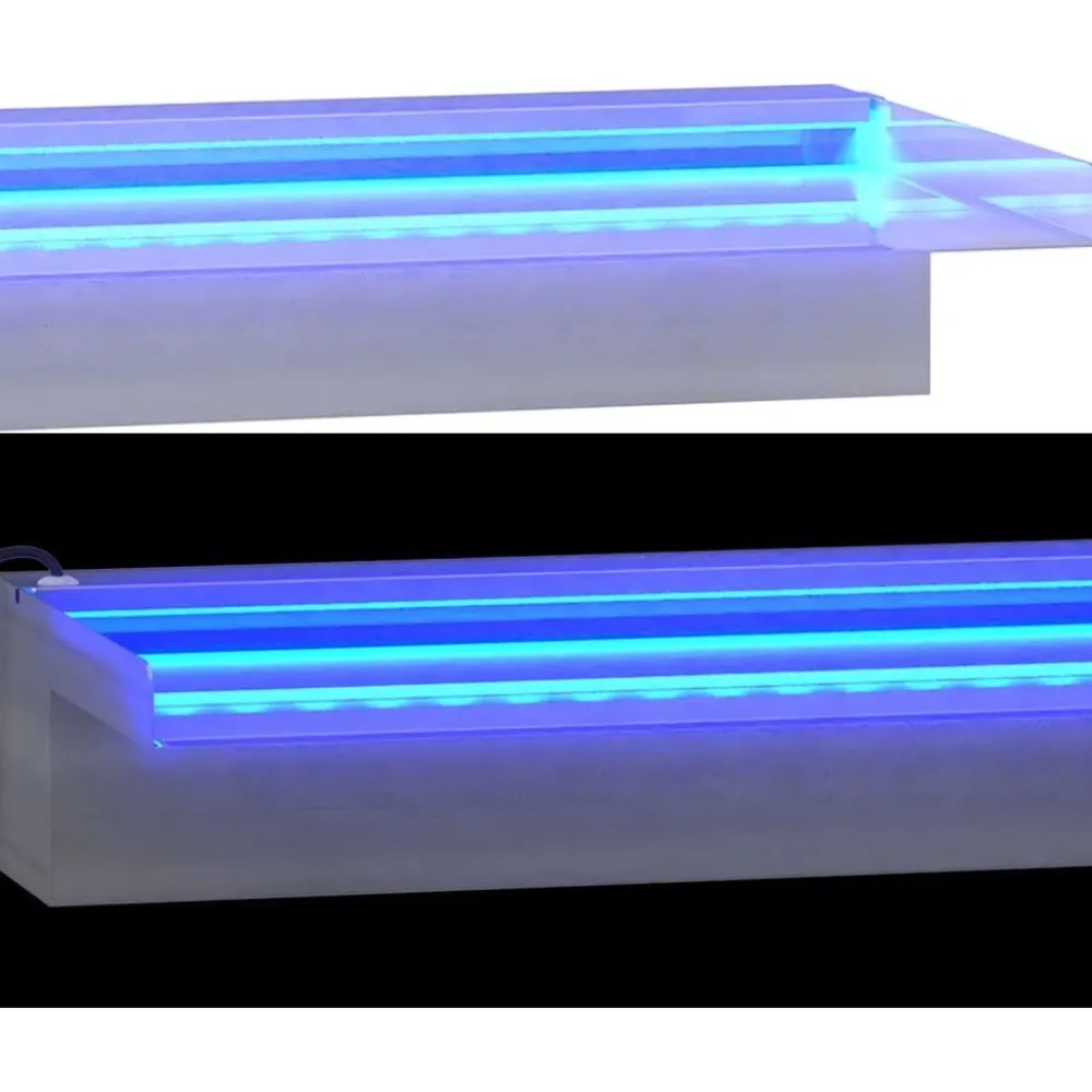 Discount FinePRICE Vesiputous RGB LED-valoilla ruostumaton teräs eri kokoja
