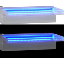 Discount FinePRICE Vesiputous RGB LED-valoilla ruostumaton teräs eri kokoja