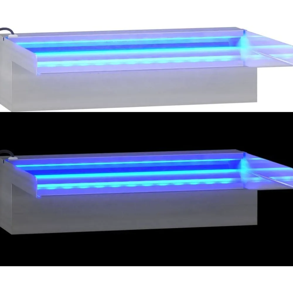 Discount FinePRICE Vesiputous RGB LED-valoilla ruostumaton teräs eri kokoja