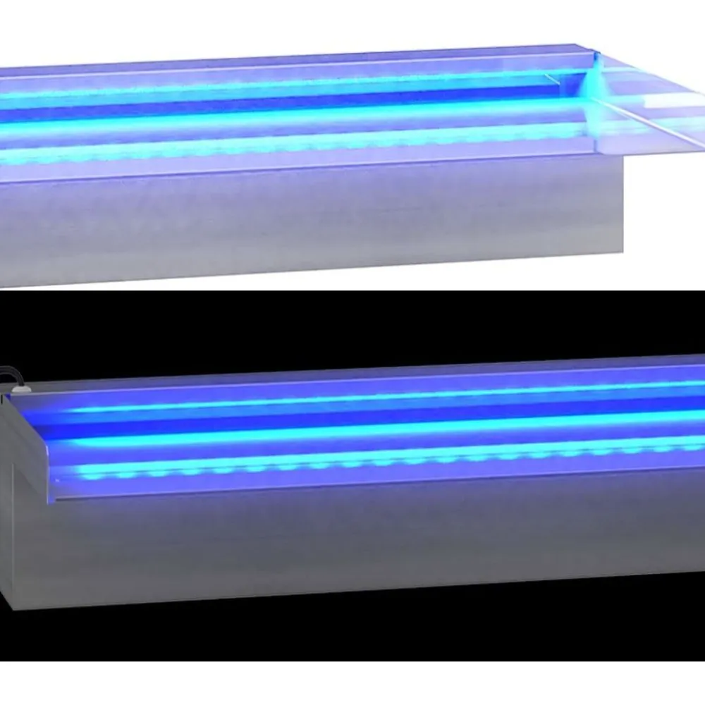 Discount FinePRICE Vesiputous RGB LED-valoilla ruostumaton teräs eri kokoja