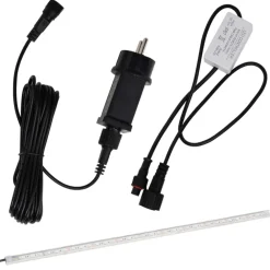Clearance FinePRICE Vesiputous suihkulähde LED-valoilla ruostumatonta terästä 110cm
