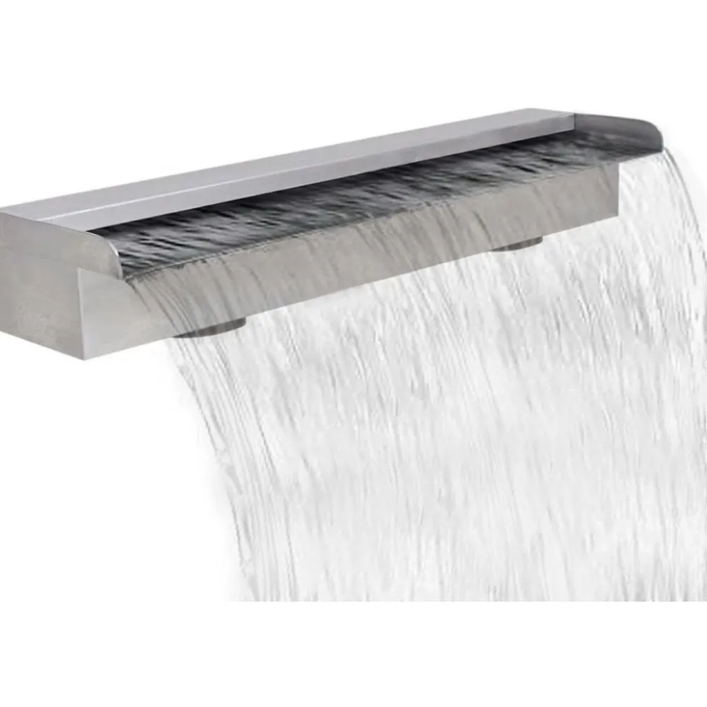 FinePRICE Vesiputous uima-altaan lähde ruostumaton teräs 60cm