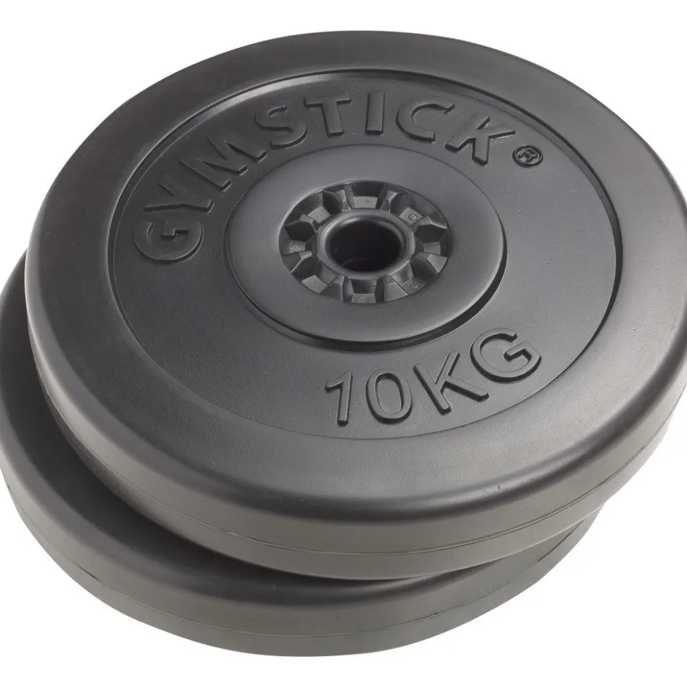 Gymstick Vinyylilevypainot 2 x 10 kg