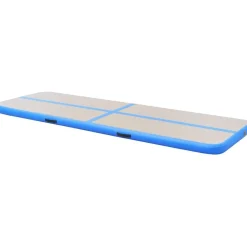 Online FinePRICE Voimistelumatto, täytettävä, pumpulla, 300x100x10cm, PVC, sininen