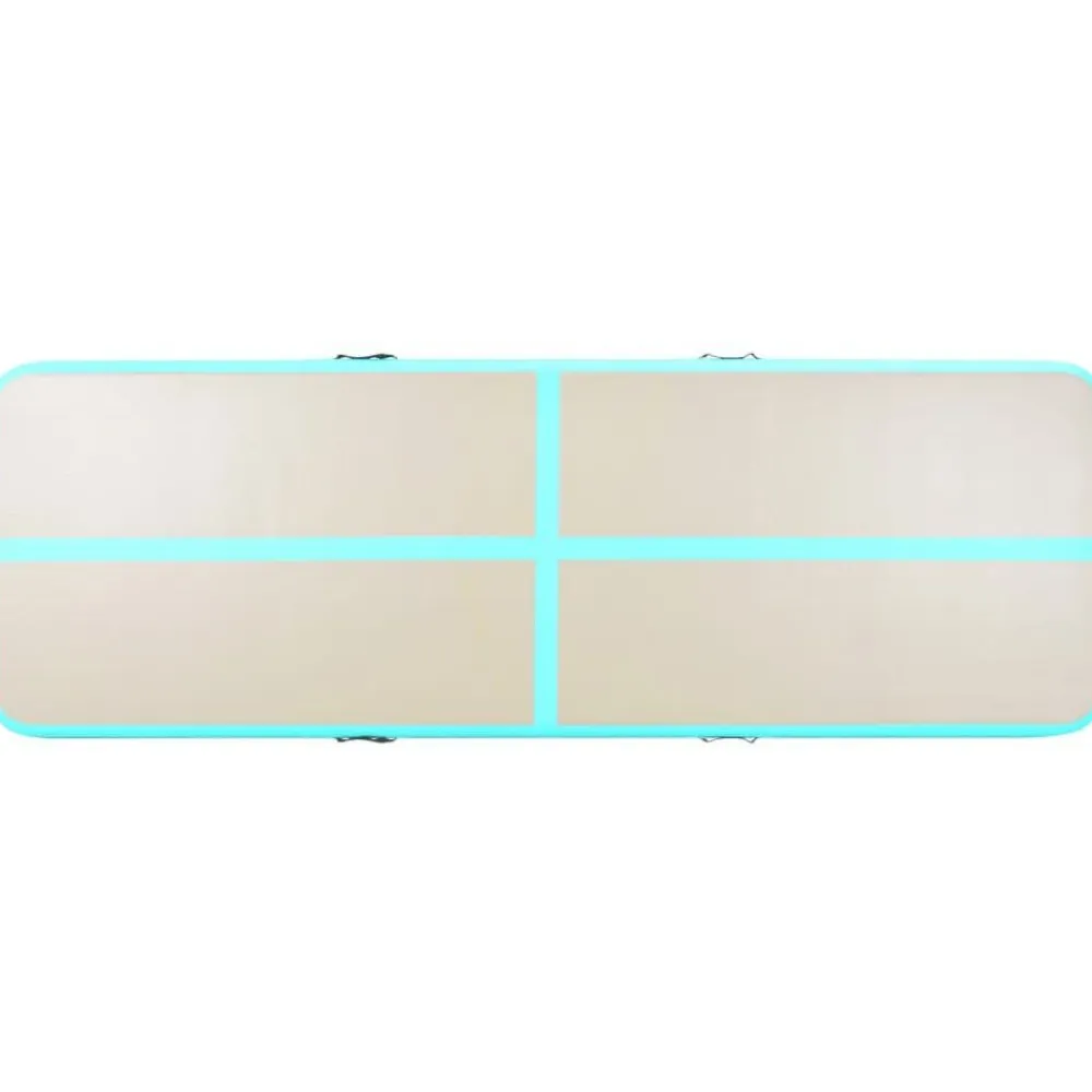 FinePRICE Voimistelumatto, täytettävä, pumpulla, 300x100x10cm, PVC, vihreä
