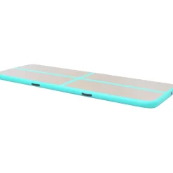 Best FinePRICE Voimistelumatto, täytettävä, pumpulla, 700x100x10cm, PVC, vihreä