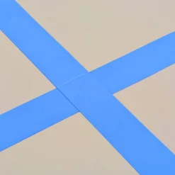 Clearance FinePRICE Voimistelumatto, täytettävä, pumpulla, 700x100x10cm, PVC, sininen