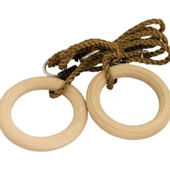 Hot Nordic Play Voimistelurenkaat Active, Ø15.8cm, puiset, säädettävä köysi