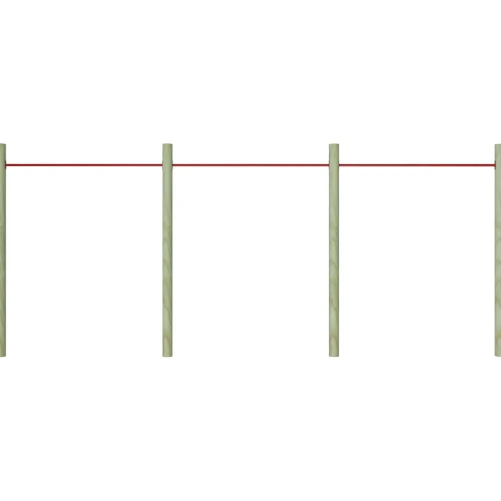 New FinePRICE Voimistelutanko, 125cm, teräs, punainen, eri pakkauskokoja