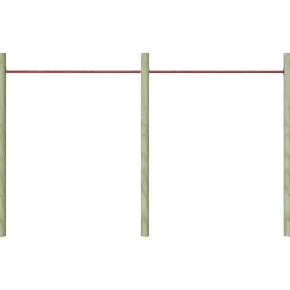New FinePRICE Voimistelutanko, 125cm, teräs, punainen, eri pakkauskokoja