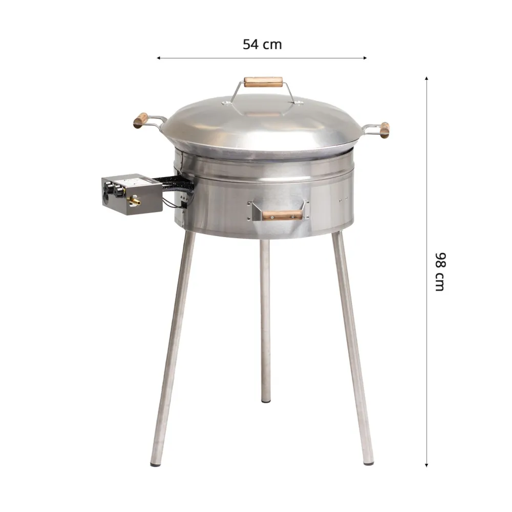 Outlet GrillSymbol Wokkisetti PRO-545 Ø54 cm B-400 kaasupoltin säädinletkusetti